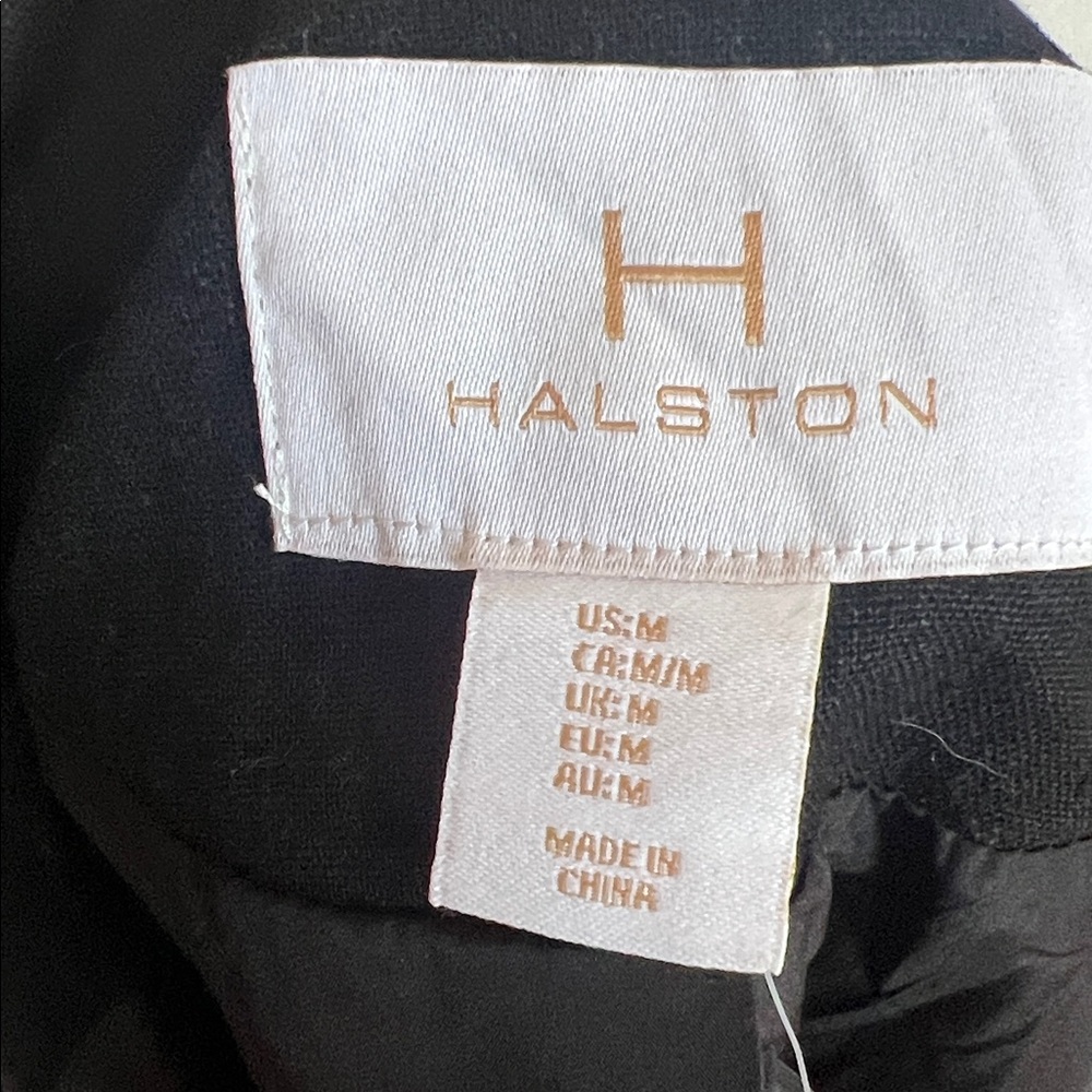 H by Halston Preppy NWT Linen Blend Single Button Blazer - Black - Size Medium - Picture 11 of 13